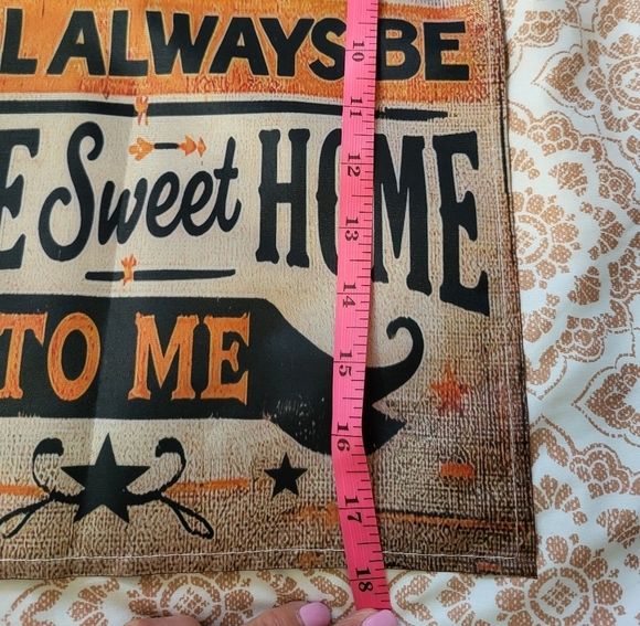 Rocky Top Burlap Look Outdoor Garden Flag Black and Orange Two Flags Tenn - Picture 8 of 8